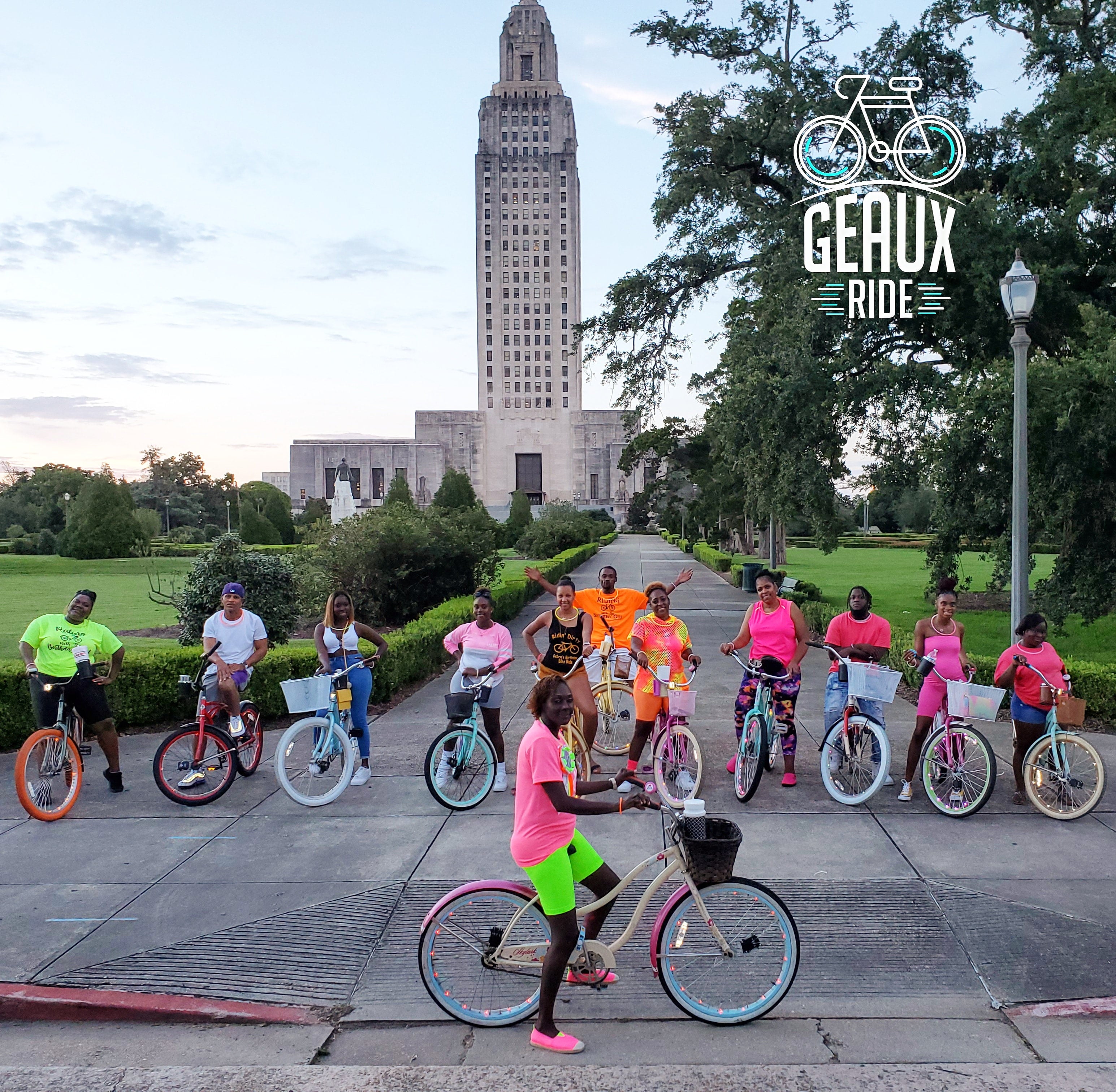 Exclusive Glow In The Dark Bicycle Tours Geaux Ride Glow In The